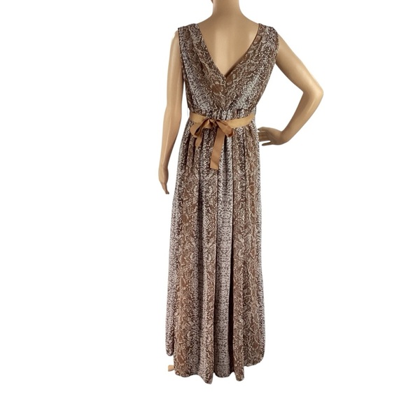 Boston Proper Blurred Python Maxi Dress Purple Multi Size 8 - Picture 5 of 7